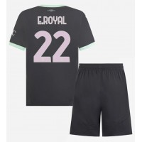 Maglia Calcio AC Milan Emerson Royal #22 Terza Divisa Bambino 2024-25 Manica Corta (+ pantaloncini)